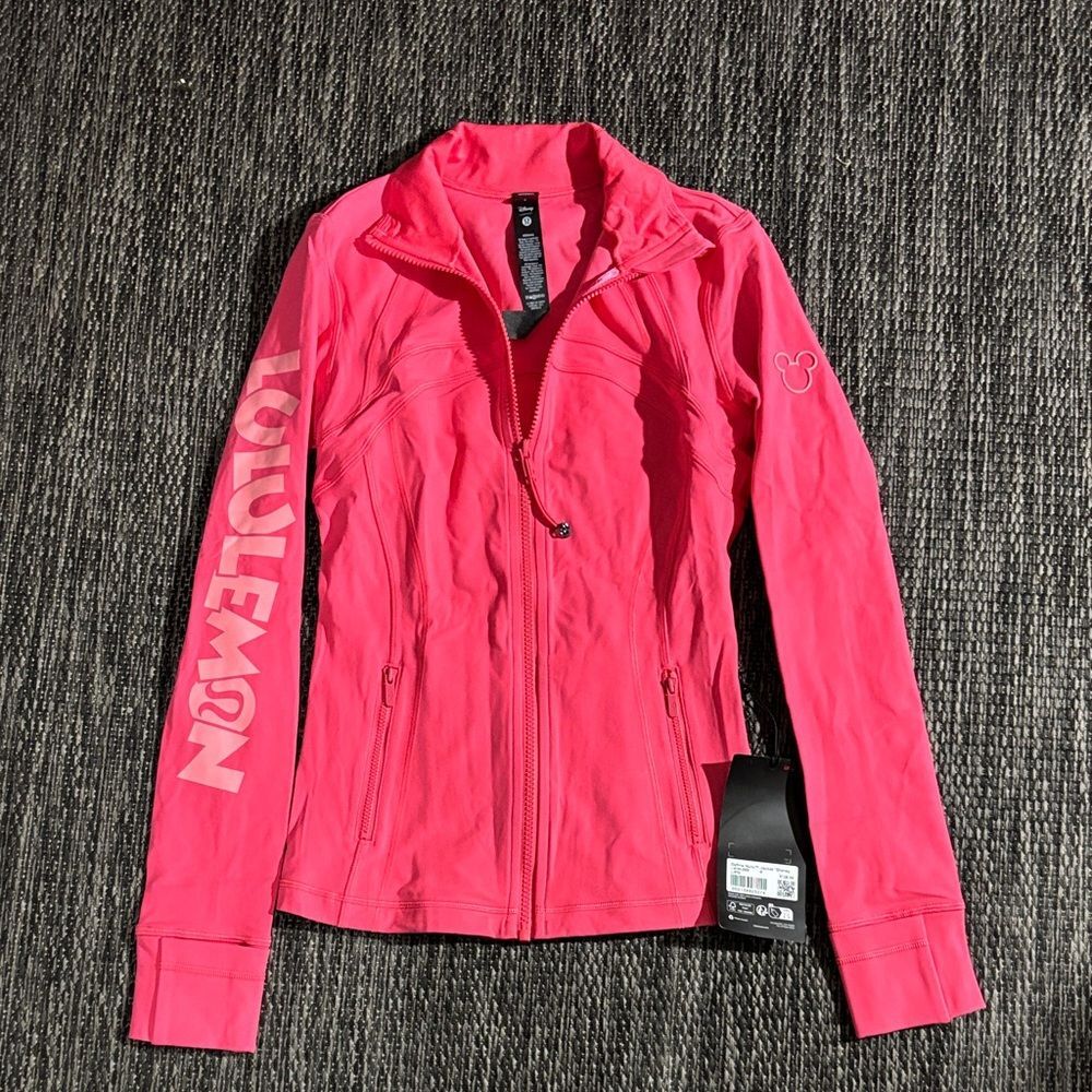 Lululemon Disney Define Jacket *Nulu Lipgloss Pink Size 4 NEW